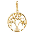 Yellow Gold Tree Of Life Pendant 9ct Hallmarked British Made All Chain Lengths