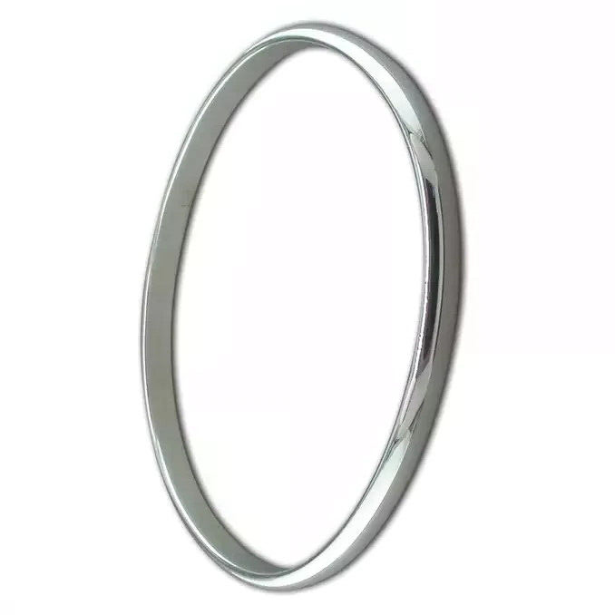 Oval Solid Slave Bangle Sterling Silver 925 Hallmark British Made Brand New