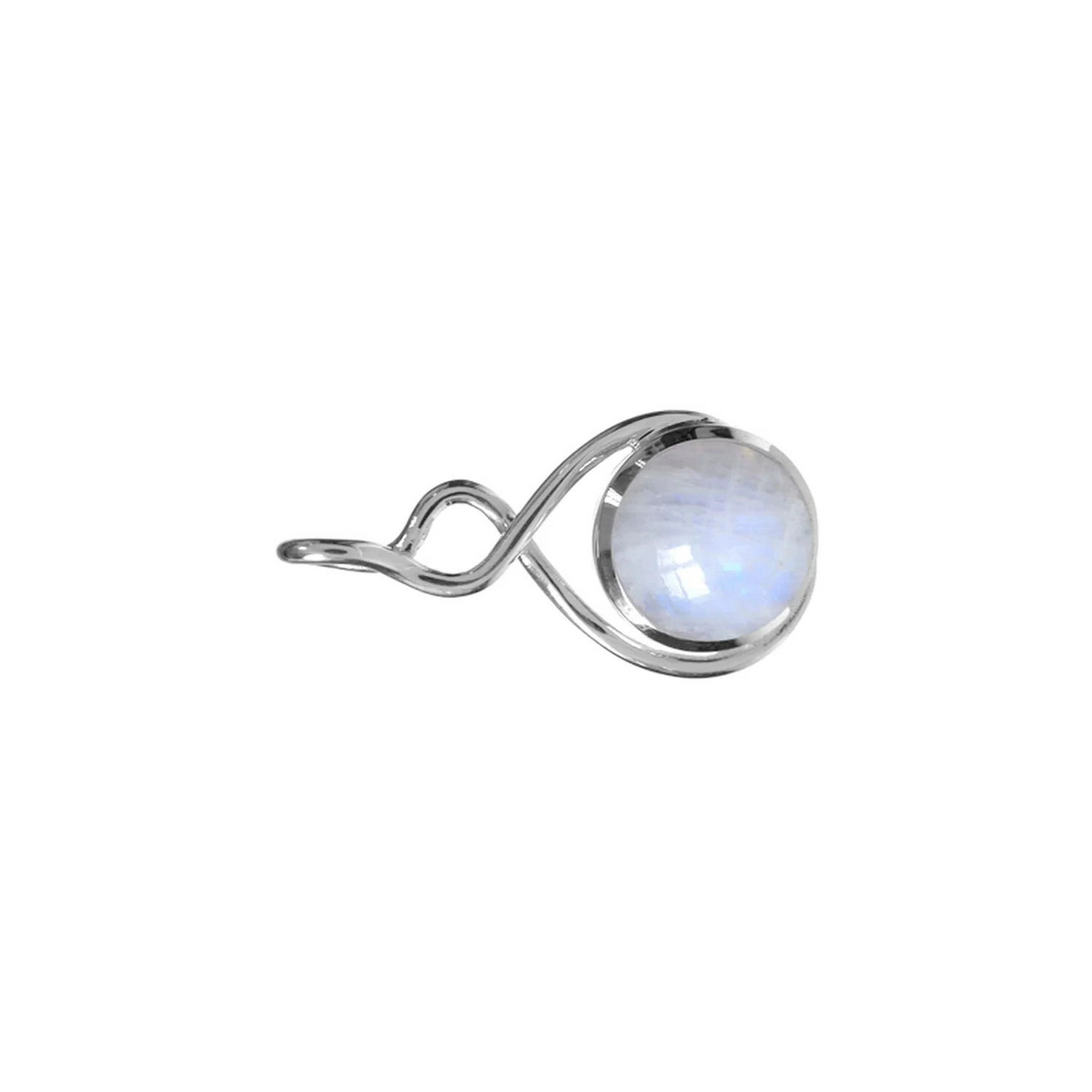 Infinity Moonstone Pendant Sterling Silver 925 Hallmarked All Chain Lengths