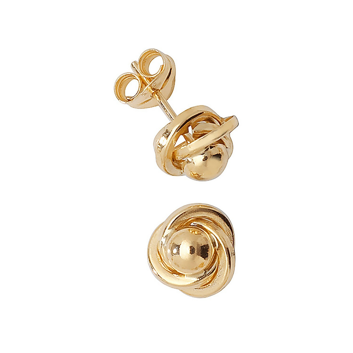 6mm Orbital Stud Earrings 9ct Yellow Gold 375 Hallmarked Brand New Boxed
