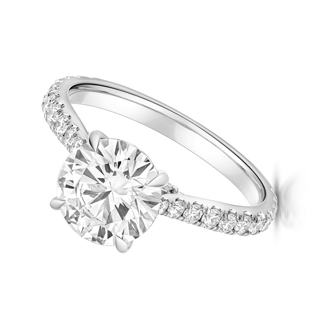 35 Lab-Grown Diamond Engagement Ring 18ct White Gold Hallmarked Sizes J - Q