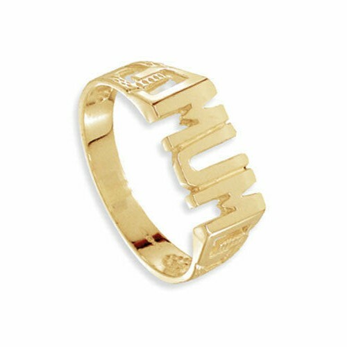 Mum Ring 9ct Yellow Gold 375 Hallmarked Sizes J - S British Made