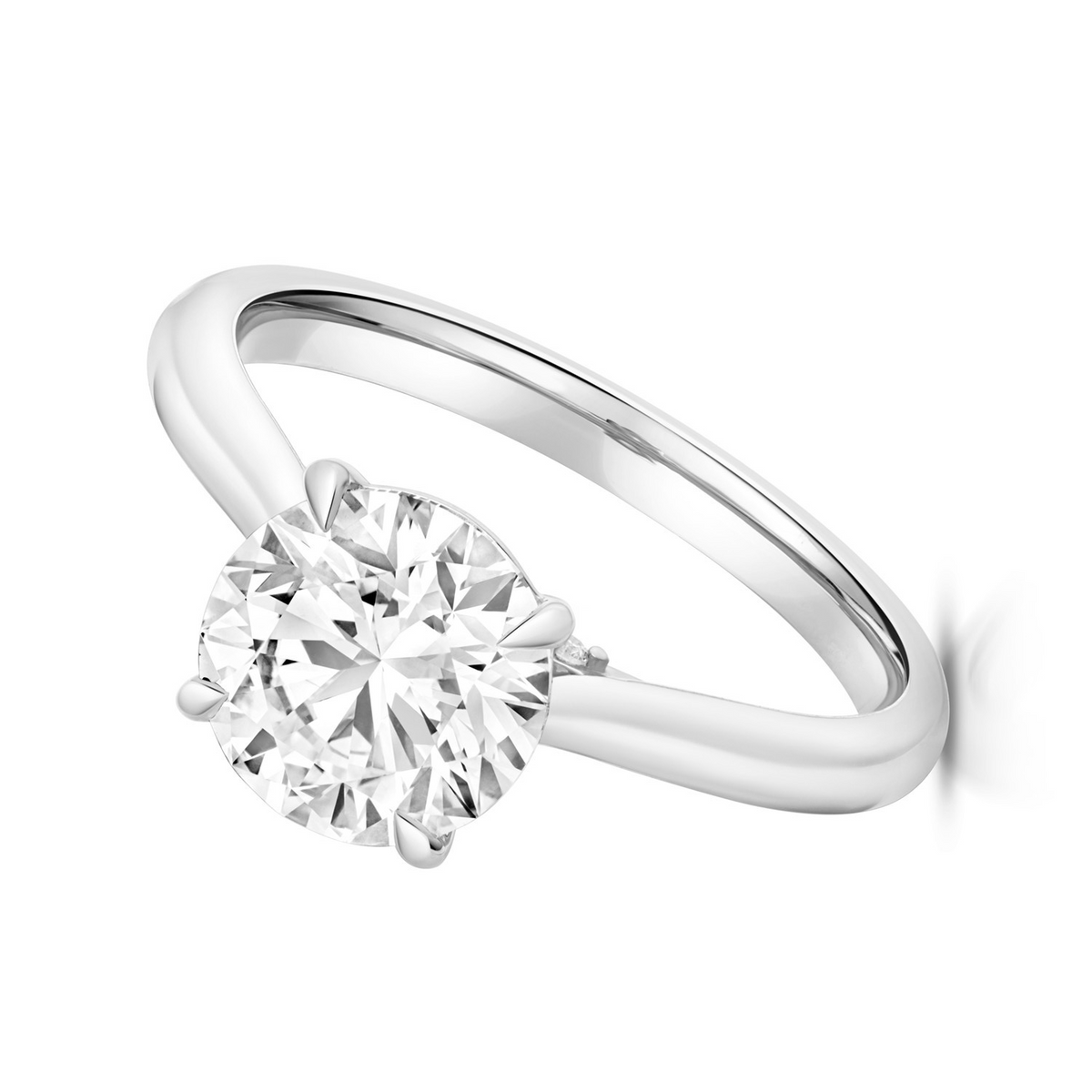 13 Lab-Grown Diamond Engagement Ring 18ct White Gold Hallmarked Sizes J - Q
