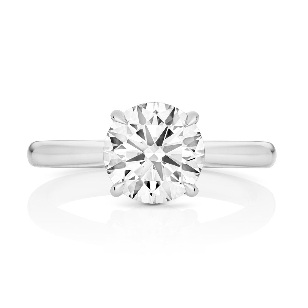 13 Lab-Grown Diamond Engagement Ring 18ct White Gold Hallmarked Sizes J - Q