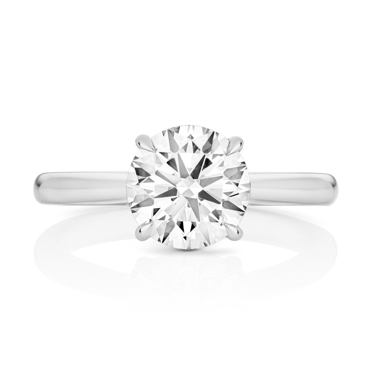13 Lab-Grown Diamond Engagement Ring 18ct White Gold Hallmarked Sizes J - Q