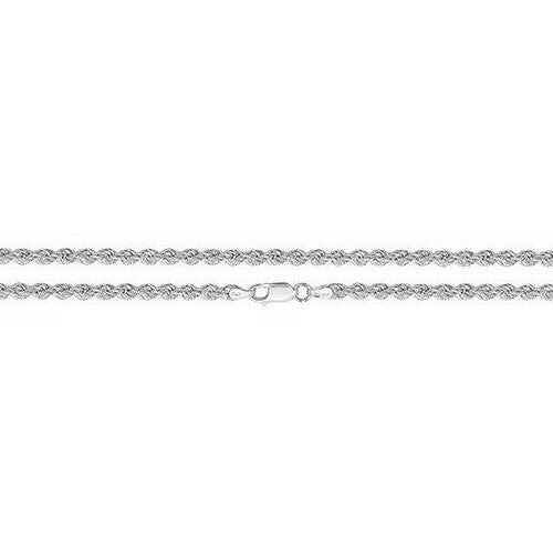 Sterling Silver Roped Bracelet British Made 925 Hallmarked 8" Weight 4.5g