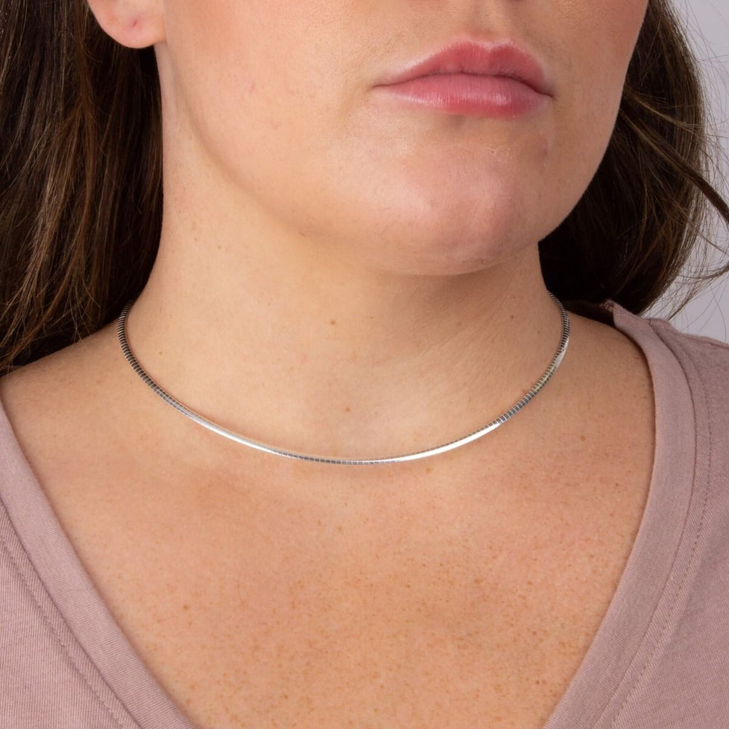 Omega Chain Necklace Sterling Silver 925 Hallmarked British Made Brand New Boxed