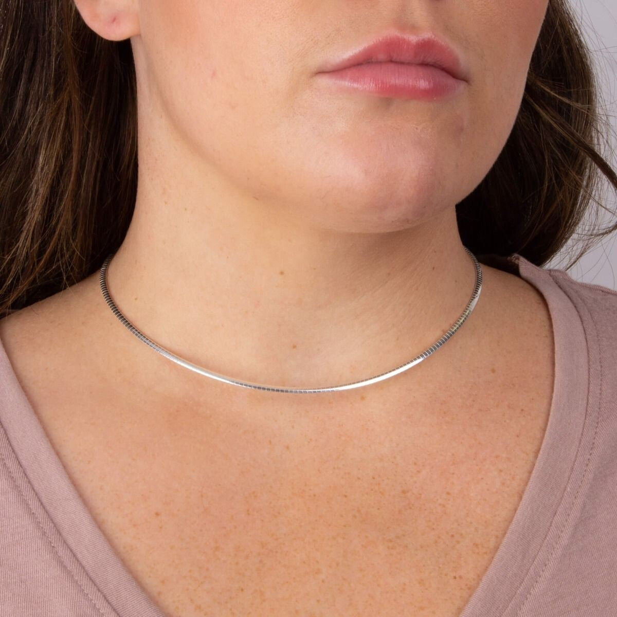 Omega Chain Necklace Sterling Silver 925 Hallmarked British Made Brand New Boxed
