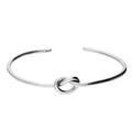 Open Twisted Knot Bangle Sterling Silver 925 Hallmarked British Made Brand New