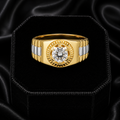 Solid 9ct Yellow Gold Watch Ring Gents Mens Fully Hallmarked Signet British Made