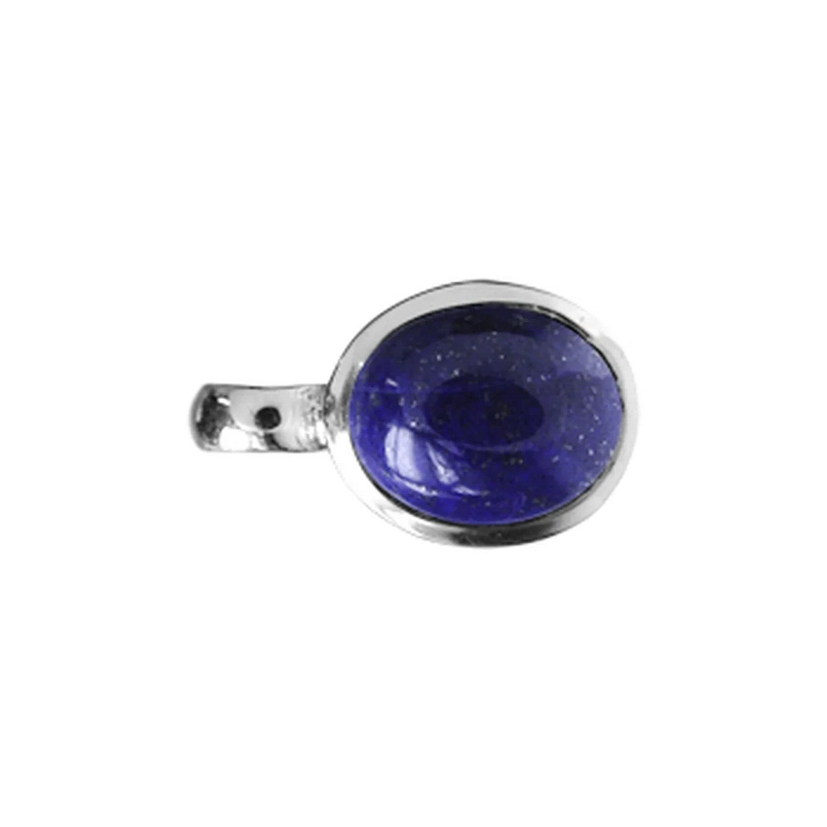 Oval Lapis Lazuli Pendant Sterling Silver 925 Hallmarked All Chain Lengths