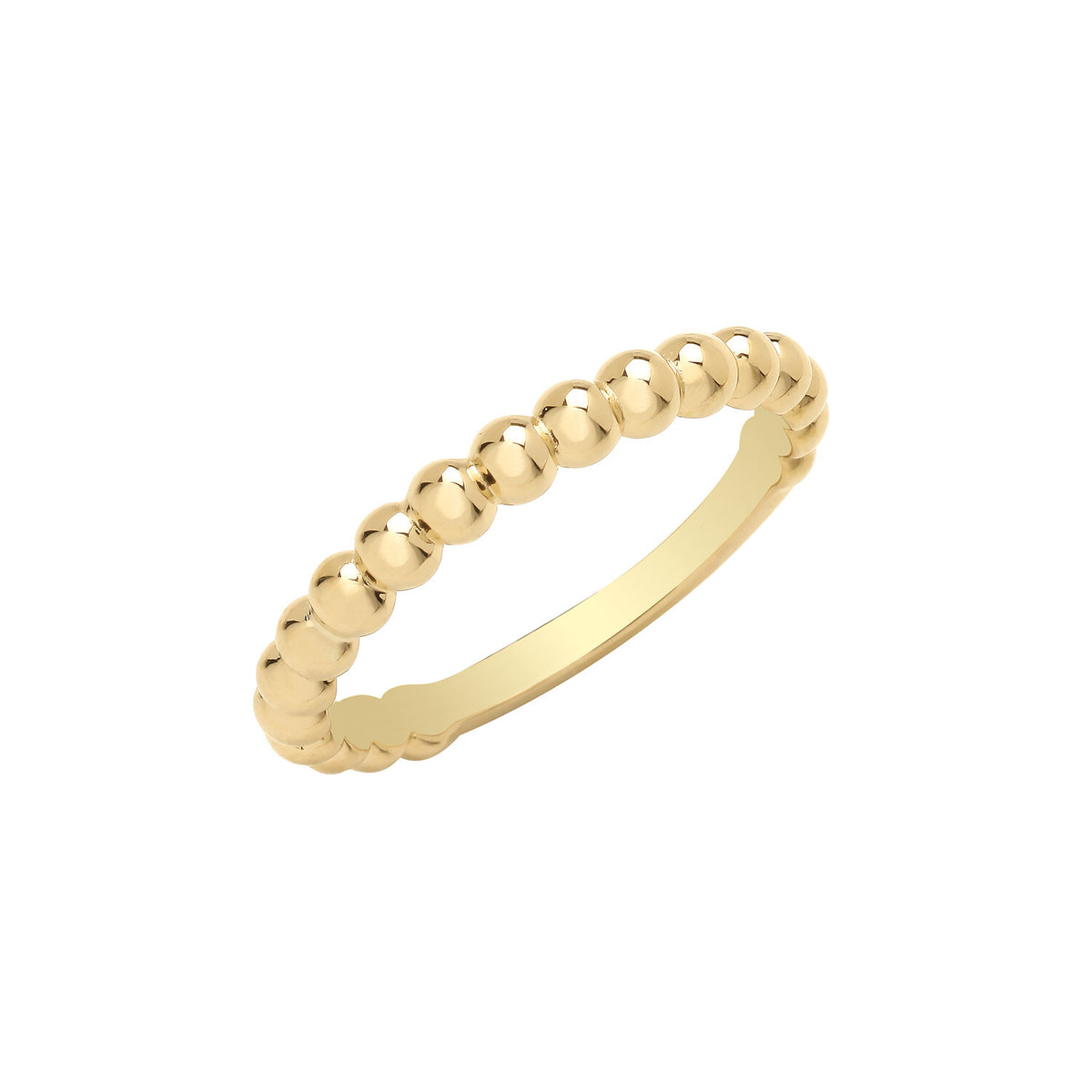 Bobble Ring 9ct Yellow Gold Hallmarked Sizes K - R British Made