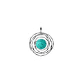 Turquoise Web Pendant Sterling Silver 925 Hallmarked All Chain Lengths