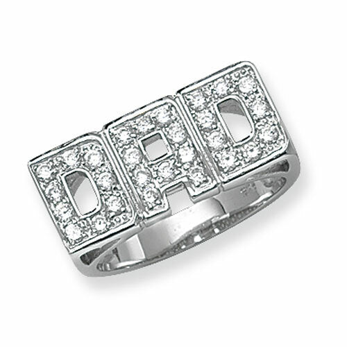 Dad Gemstone Ring Sterling Silver 925 Hallmarked Sizes British Made Q - Z