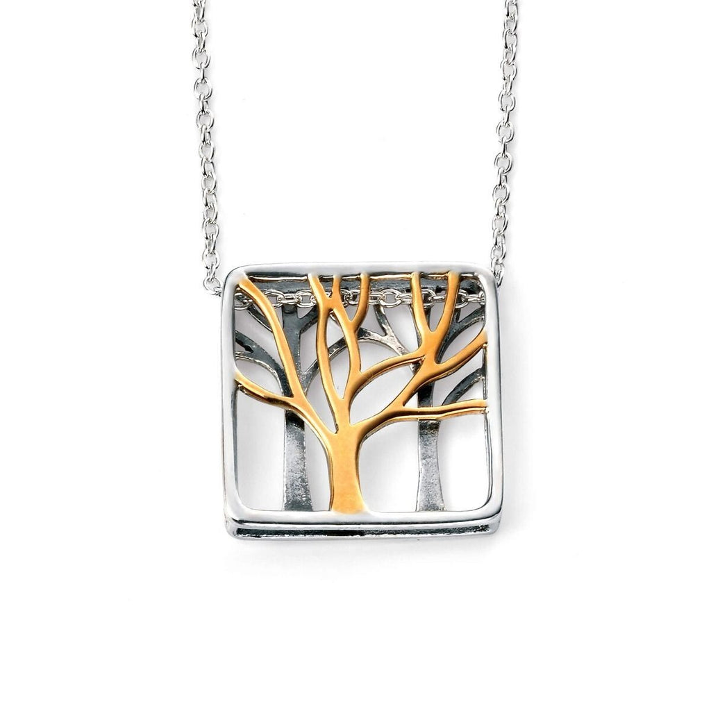 Tree Of Life Necklace 9ct Yellow Gold Plated Halllmarked Brand New Boxed