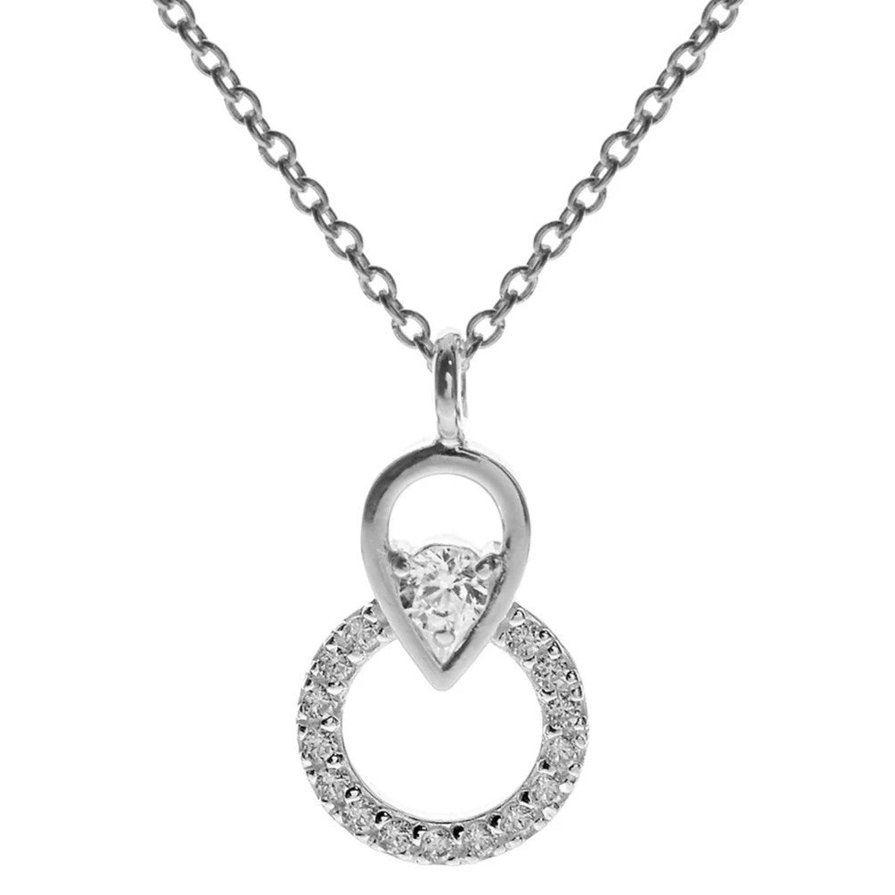 Statement Teardrop Necklace Solid Sterling Silver 925 Hallmarked British Made