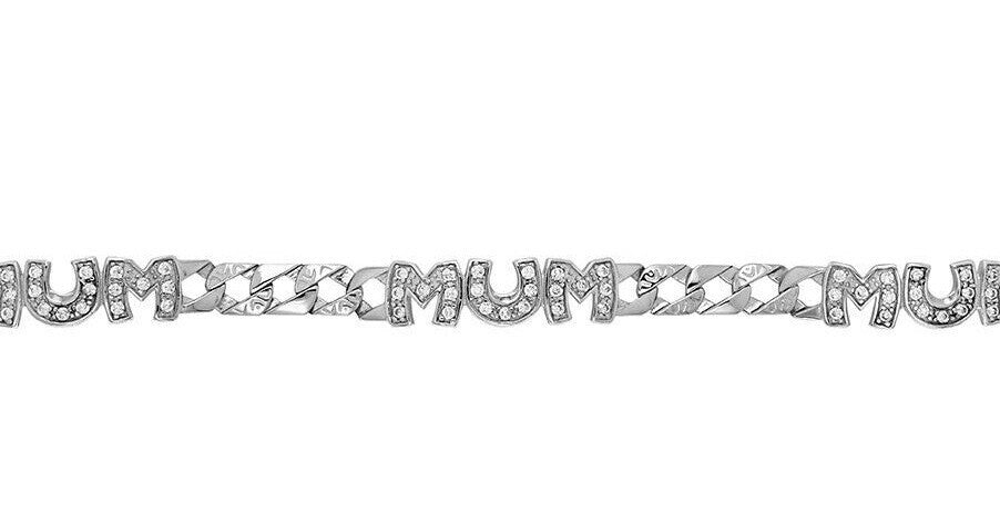 Triple Mum Gemstone Bracelet Sterling Silver 925 Hallmarked (Mothers Day)