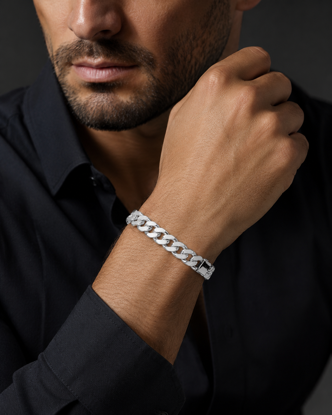 Gents Curb Bracelet Solid Sterling Silver 925 Hallmarked Brand New Boxed