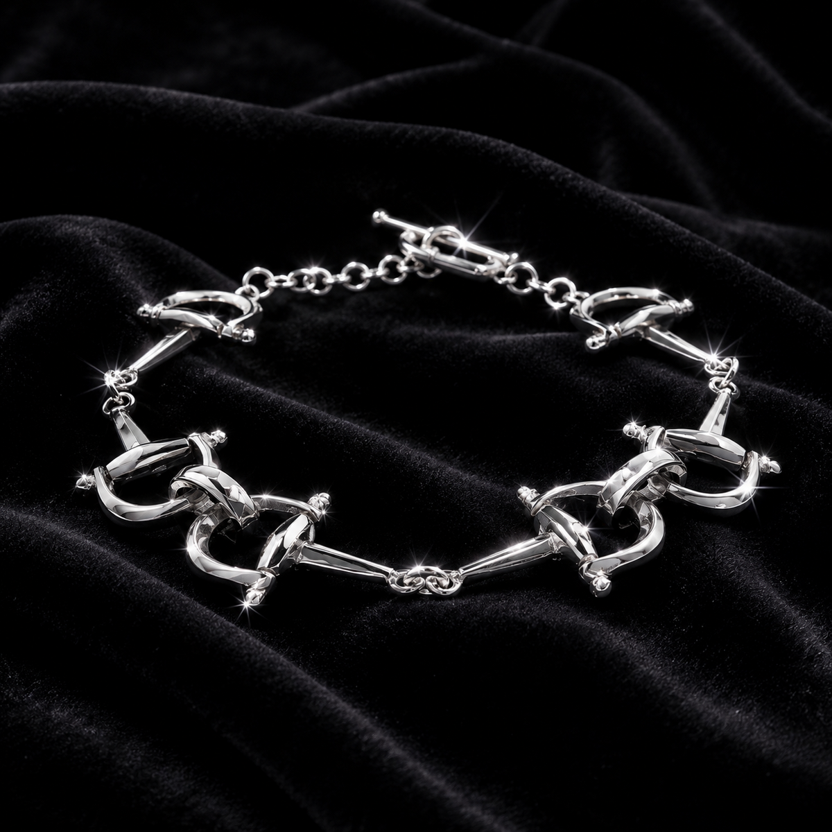 Triple Snaffle Bracelet Sterling Silver 925 Hallmarked Brand New Boxed