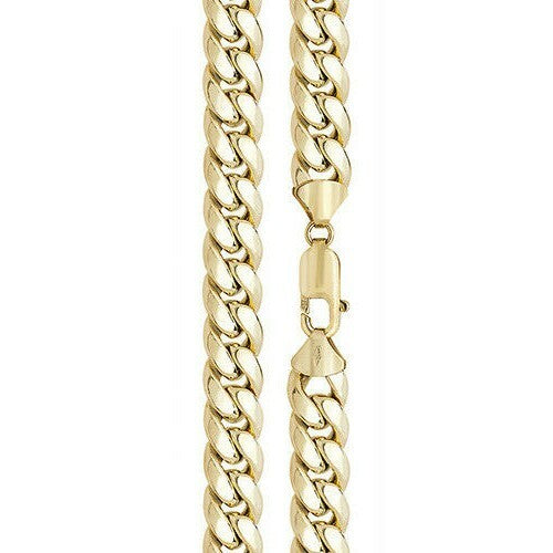 Yellow Gold Cuban Curb Chain British Made Fully Hallmarked 20" Weight 42 grams