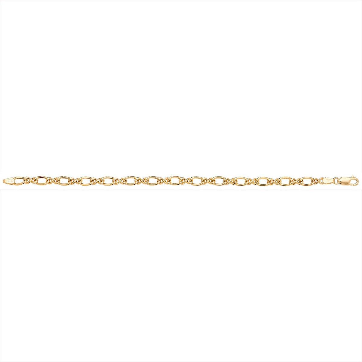Oval Link Twist Bracelet 9ct Yellow Gold 375 Hallmarked British Made Brand New