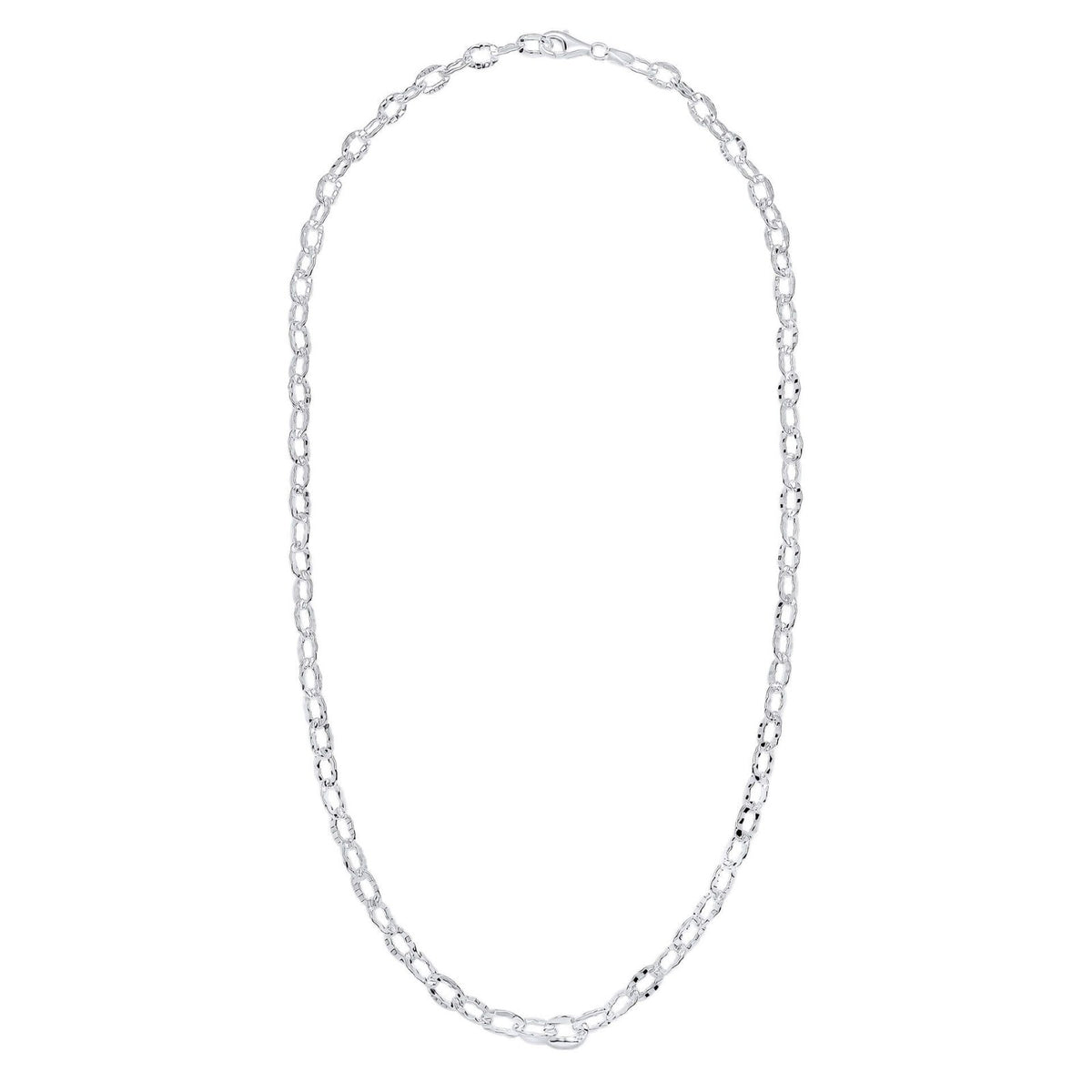 Textured Anchor Chain Necklace Sterling Silver 925 Hallmarked Brand New Boxed