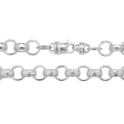 Sterling Silver Cast Belcher Chain British Made 925 Hallmarked  22" Weight 90 g