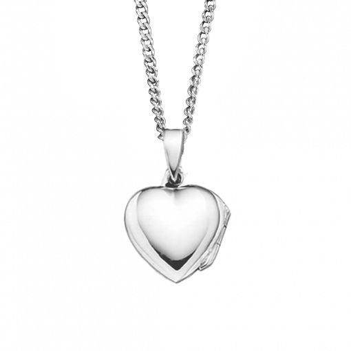 Small Engravable Heart Pendant Sterling Silver 925 Hallmarked All Chain Lengths