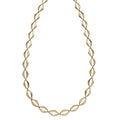 Open Eye Link Necklace 9ct Yellow Gold 375 Hallmarked British Made 43cm