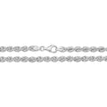 Sterling Silver Roped Bracelet British Made 925 Hallmarked 8" Weight 17.2g