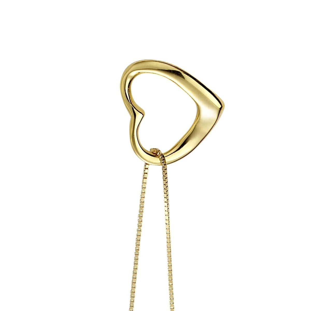 Small Heart Necklace Gold Plated 925 Hallmarked British Made Brand New Boxed