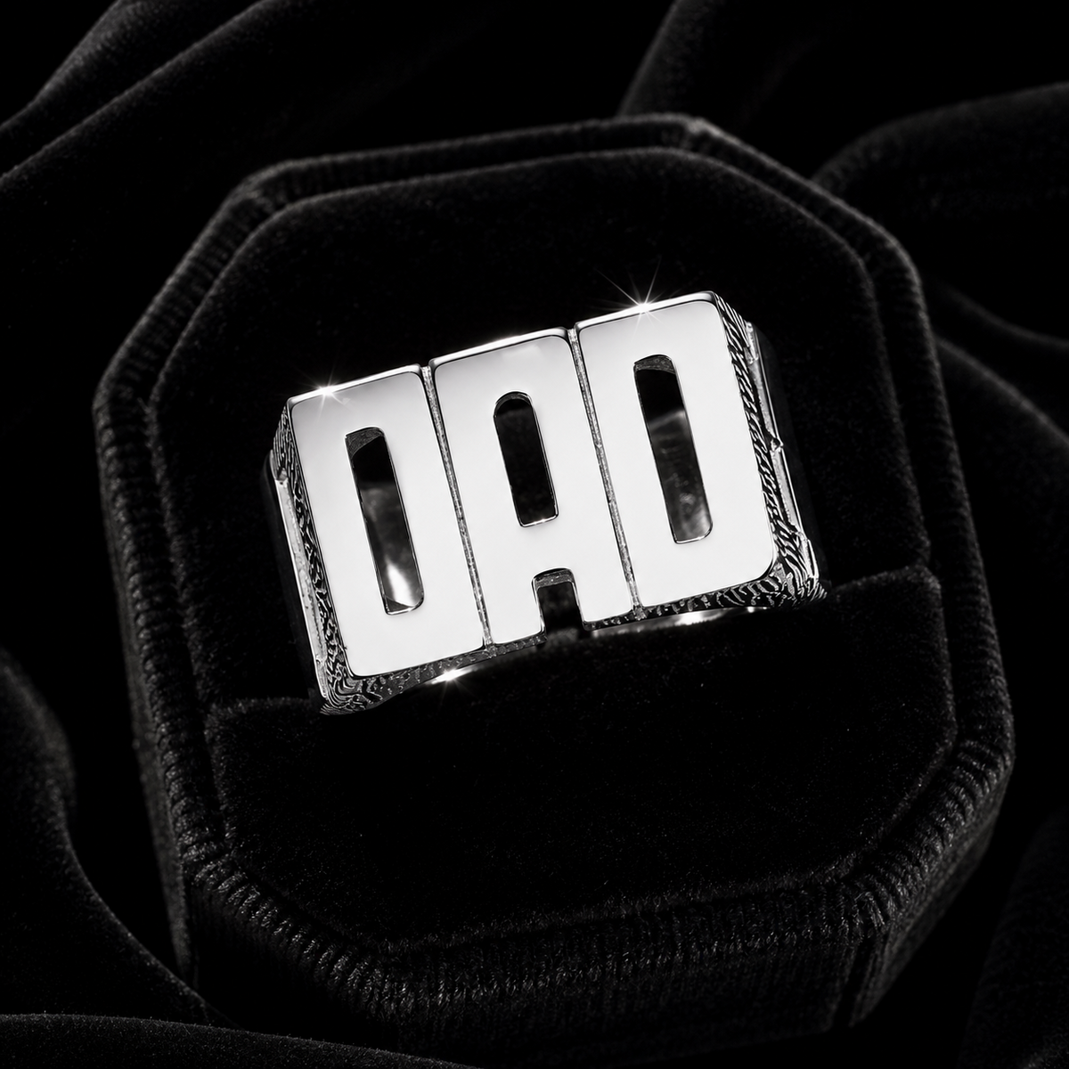 Dad Ring Sterling Silver 925 Hallmarked Sizes British Made Q - Z