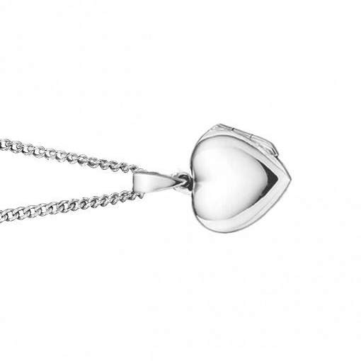 Small Engravable Heart Pendant Sterling Silver 925 Hallmarked All Chain Lengths