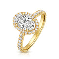 61 Lab-Grown Diamond Engagement Ring 18ct Yellow Gold Hallmarked Sizes J - Q