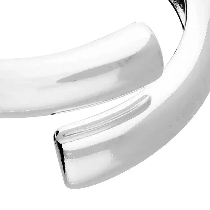 Graduated Overlap Ring Sterling Silver 925 Hallmarked British Made Size L - R
