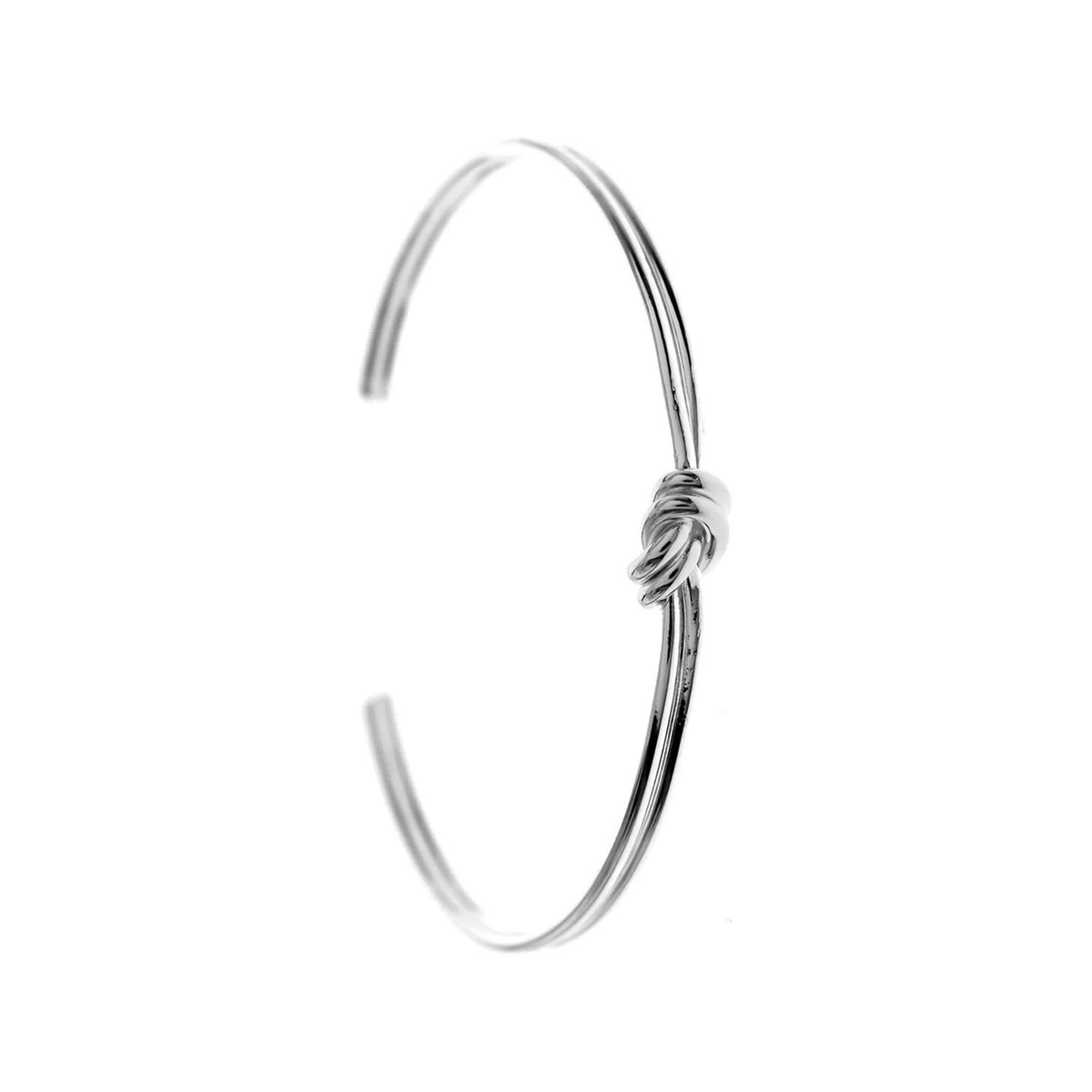 Sterling Silver Knot Torque Bangle British Made 925 Hallmarked Brand New Boxed