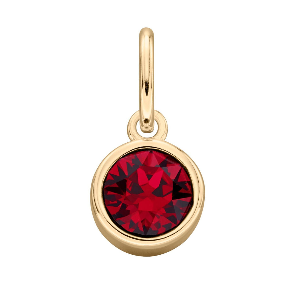 Crystal Birthstone Pendant 9ct Yellow Gold Plated Hallmarked All Months