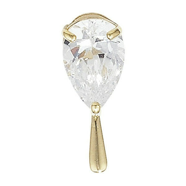 Yellow Gold Solitaire Pendant Hallmarked British Made All Chain Lengths