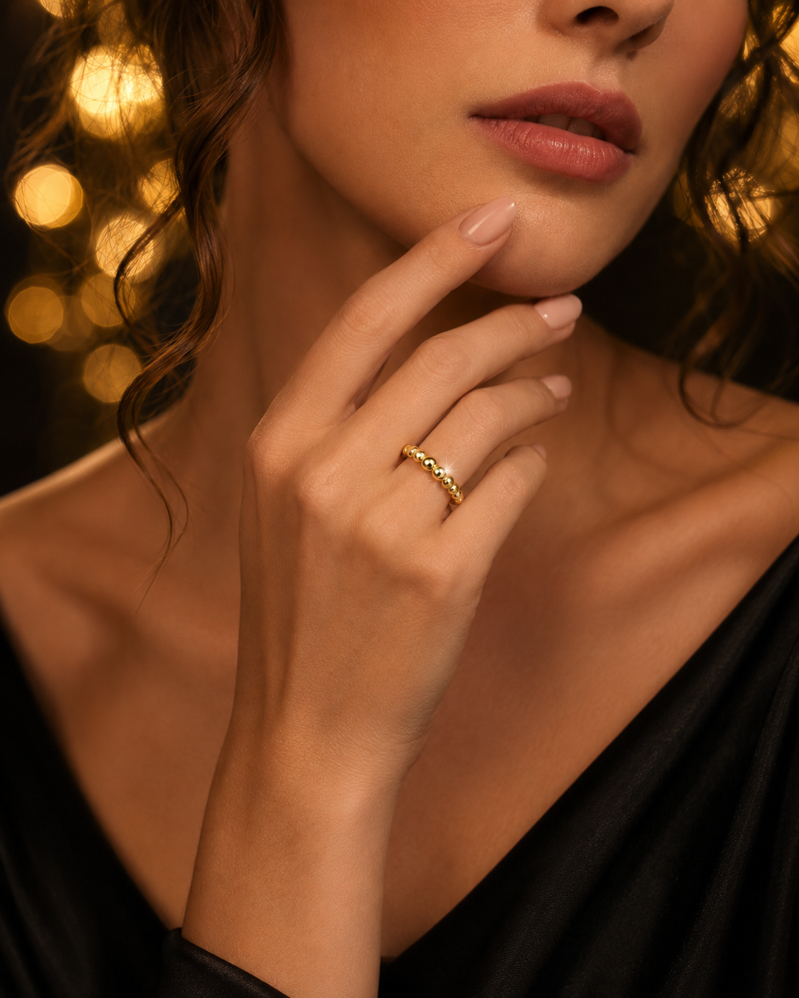 Bobble Ring 9ct Yellow Gold Hallmarked Sizes J - T British Made