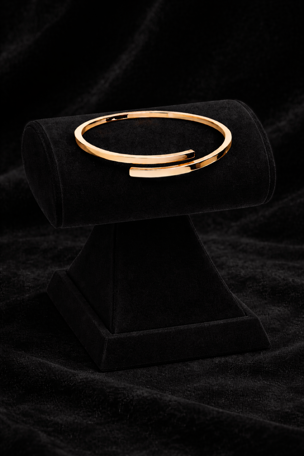 Rose Gold Plated Bangle Crossover British Made Hallmarked Brand New Boxed