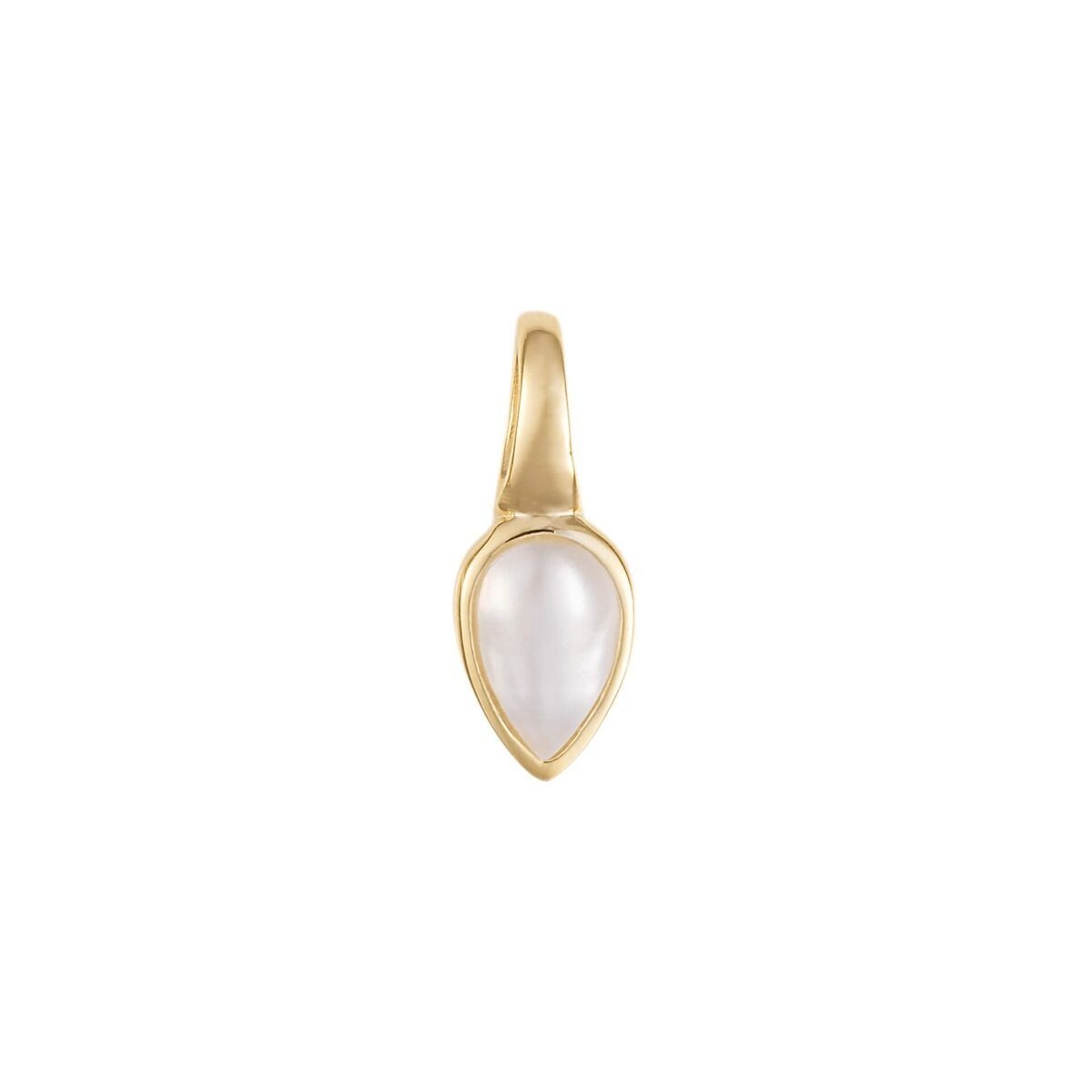 Semi Precious Birthstone Pendant 9ct Yellow Gold Plated Hallmarked All Months