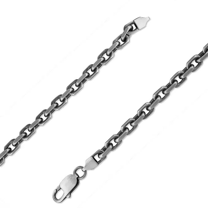Gents Solid Sterling Silver Anchor Chain Bracelet British Made 925 Hallmarked