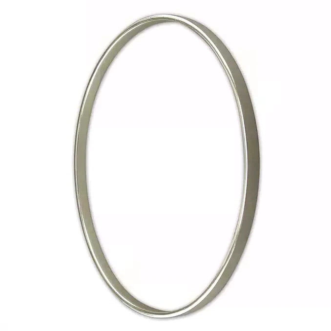 Plain Solid Slave Bangle Sterling Silver 925 Hallmarked British Made Brand New