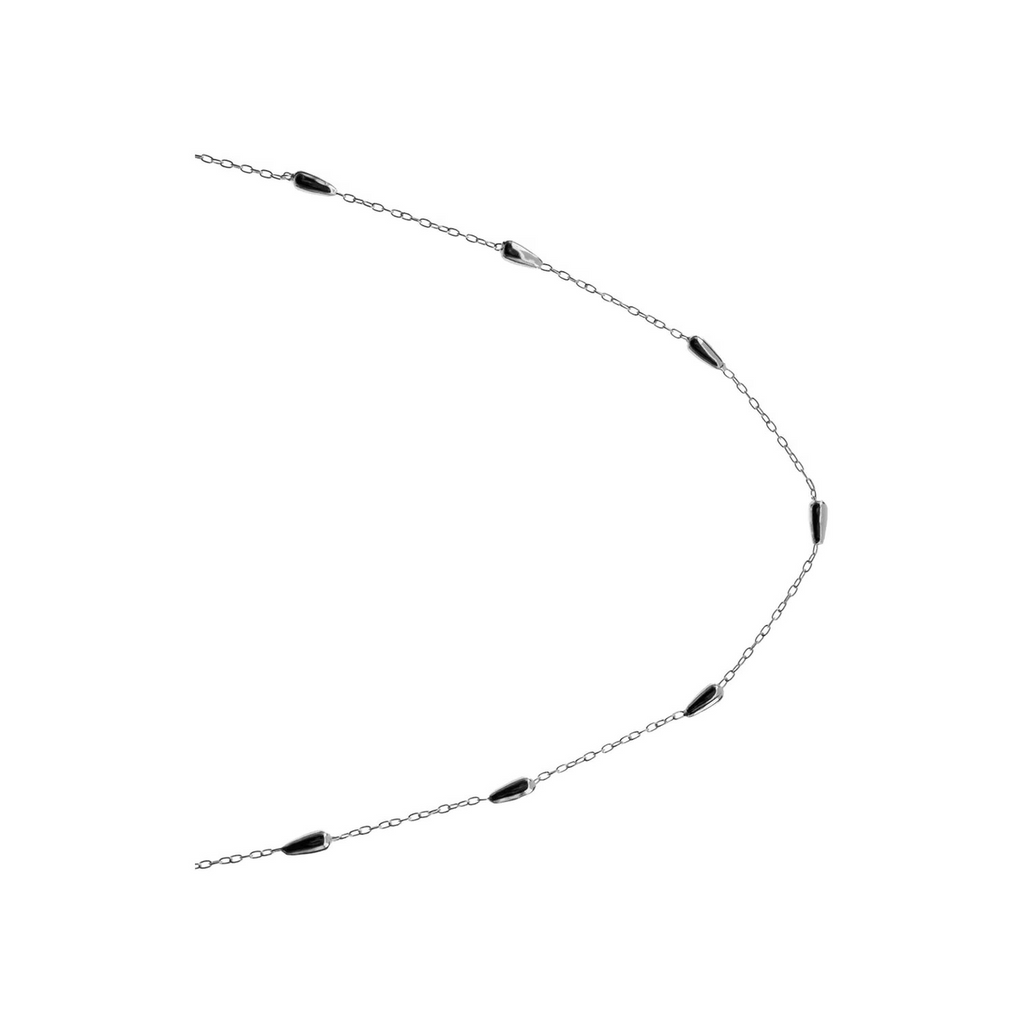 Statement Droplet Necklace Solid Sterling Silver 925 Hallmarked British Made