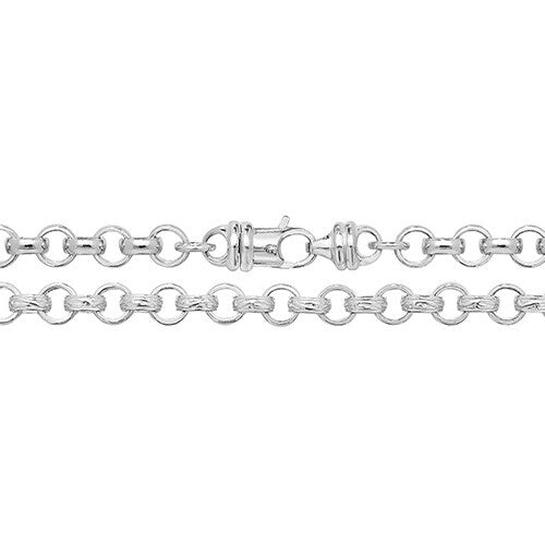Sterling Silver Cast Belcher Chain British Made 925 Hallmarked  22" Weight 51 g
