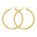 9ct Yellow Gold Chunky Hinged Hoop Earrings 375 Hallmarked 15mm - 60mm Diameter