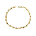 9ct Yellow Gold Droplet Tennis Bracelet 375 Hallmarked British Made