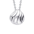 Organic Wave Pendant Sterling Silver 925 Hallmark All Chain Lengths British Made
