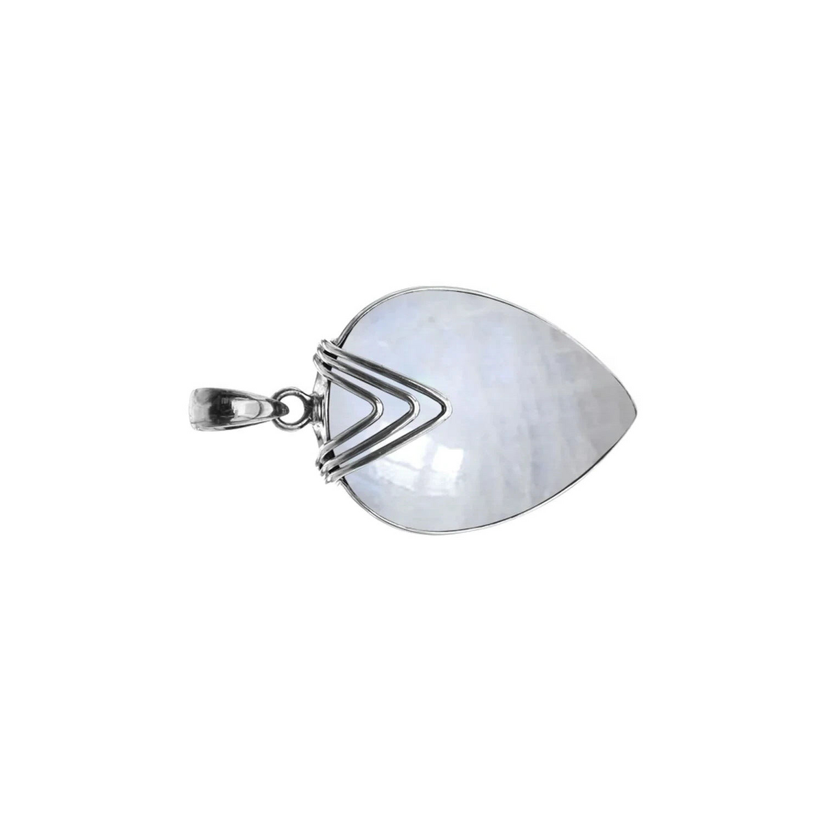 Teardrop Moonstone Pendant Sterling Silver 925 Hallmarked All Chain Lengths