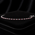 Natural Ruby Tennis Bracelet Sterling Silver 925 Hallmarked Brand New Boxed